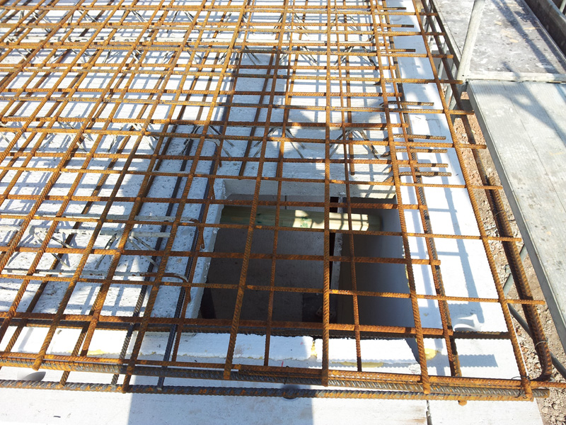 Bautagebuch - Familie Fiedler: Setzen der Bewehrung für Decke Erdgeschoss