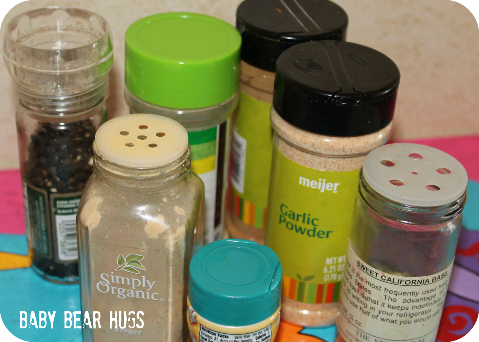 different spices for baby bear hugs blog