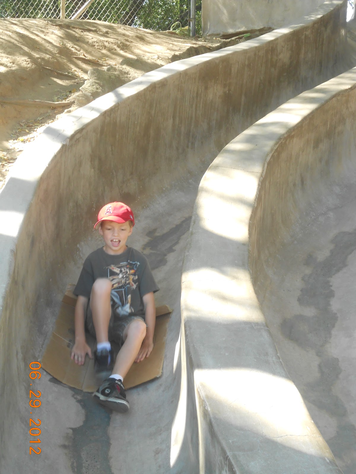 OBSERVATIONS OF AN EVERYDAY MOM Cement Slide Tons of Pictures