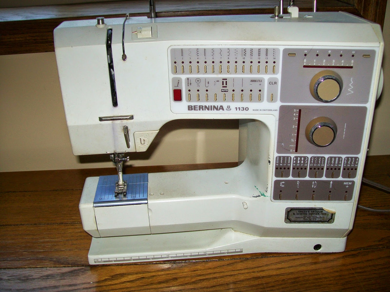 Sew Much More: My new sewing machine - a Bernina 1130