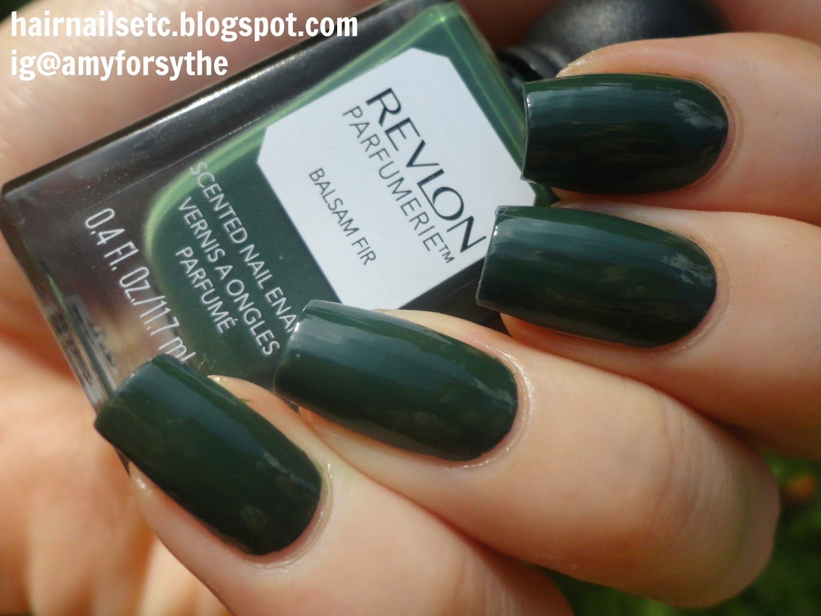 Swatch and review of Revlon Parfumerie Nail Enamel Varnish Polish in Balsam Fir