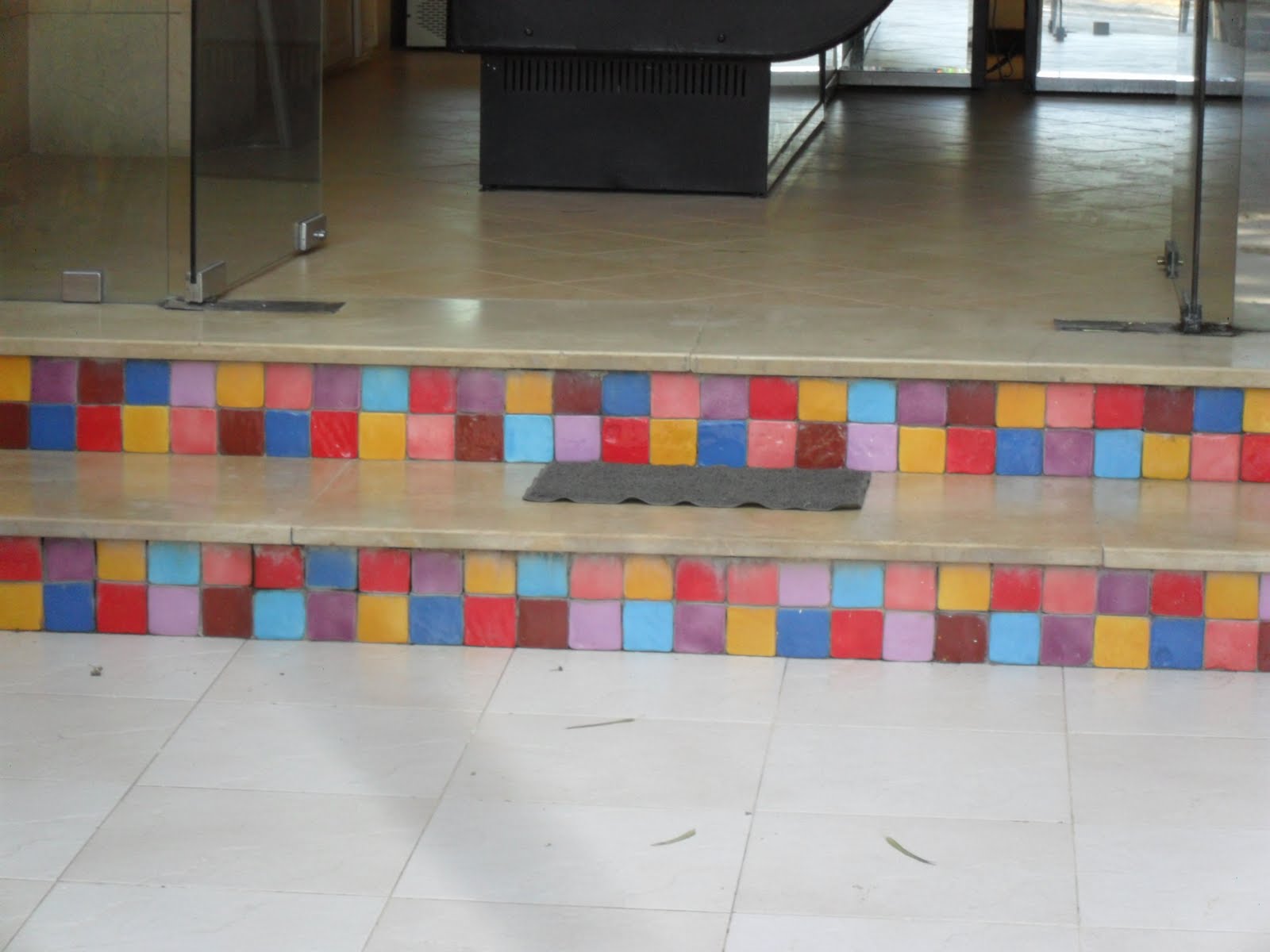 brightly coloured sunflowers: Tunisian tiles