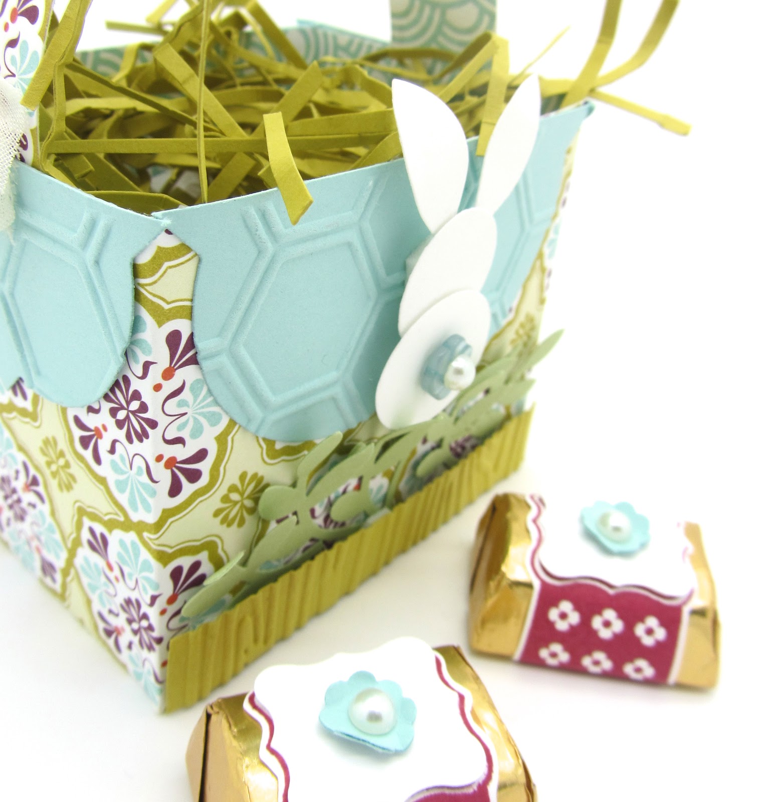 PinkBlingCrafter "A Mini Easter Basket for some Chocolates"