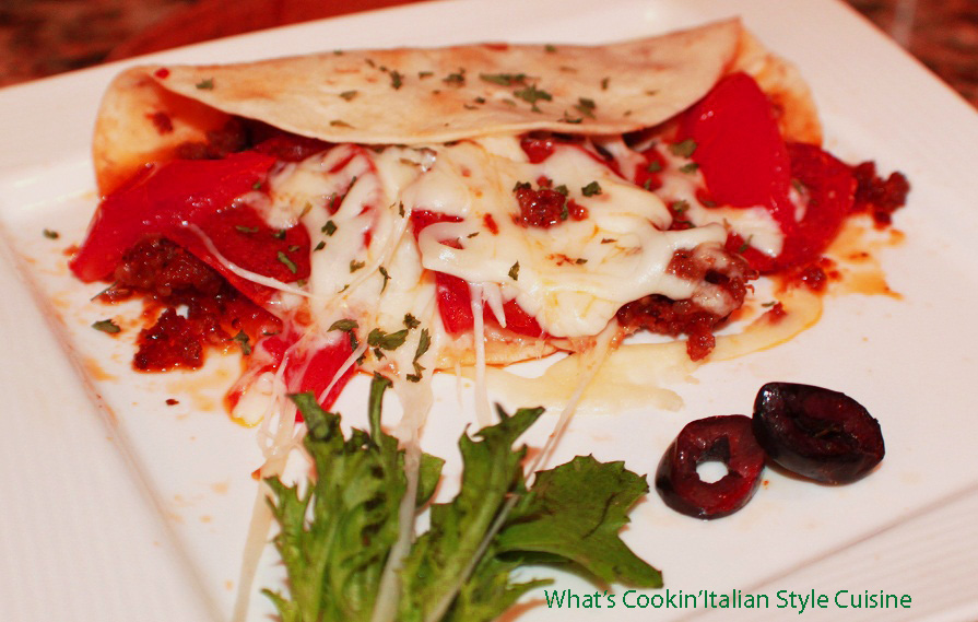 Italian Meatball Mozzarella Flour Tortilla Recipe What's Cookin