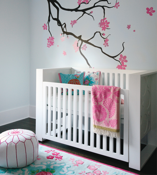 decoracao de pequenos ambientes residenciais:Modern Baby Girl Nursery Ideas decoracao de pequenos ambientes residenciais:Modern Baby Girl Nursery Ideas