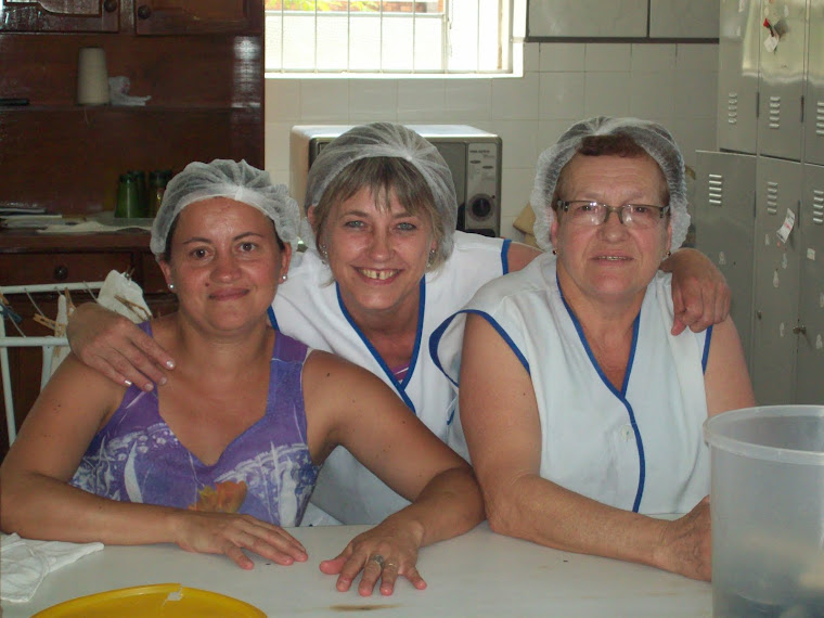 Erilda, Liane e Carla, as mestres cuca da Escola