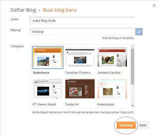 Buat blog baru