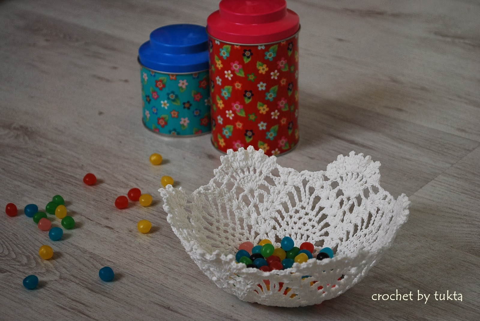 Crochet by Tukta doily bowl