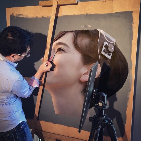 As impressionantes pinturas hiper-realistas com lindas mulheres de Hirothropologie Hirothropologie instagram pinturas hiper-realistas grandes de lindas mulheres