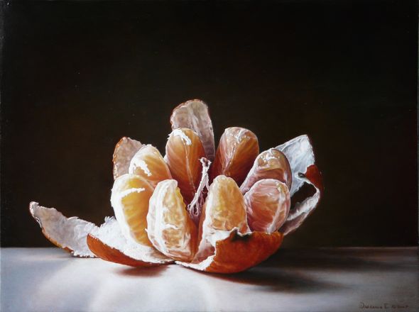 Emanuele Dascanio pinturas retratos e natureza morta hiper-realistas Laranja Emanuele Dascanio pinturas retratos e natureza morta hiper-realistas Laranja
