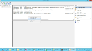 Create task powershell with task sheduler