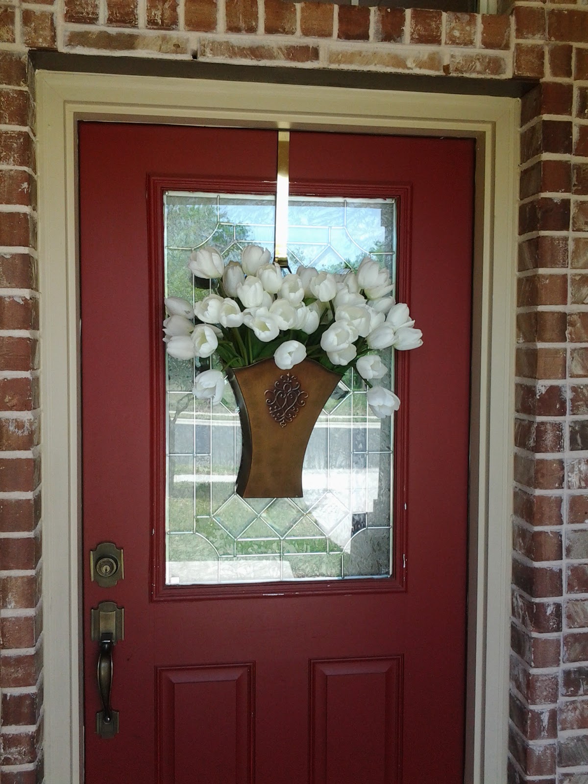 Gloriously Made Spring Front Door Basket