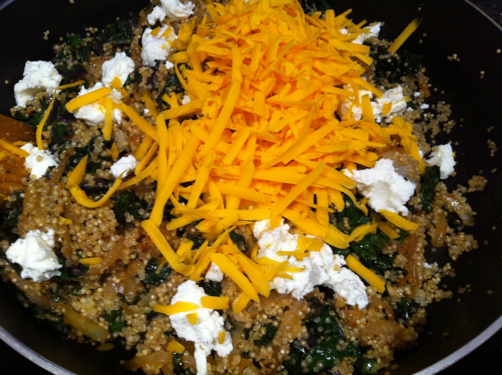 I AM WOMAN, Watch me cook! Kale, Quinoa & Goat Cheese Crustless Quiche