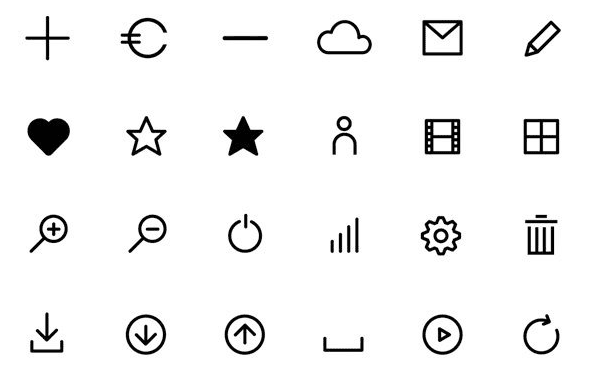 Flat Line Icons (AI, EPS, And Web Fonts) Flat Line Icons (AI, EPS, And Web Fonts)