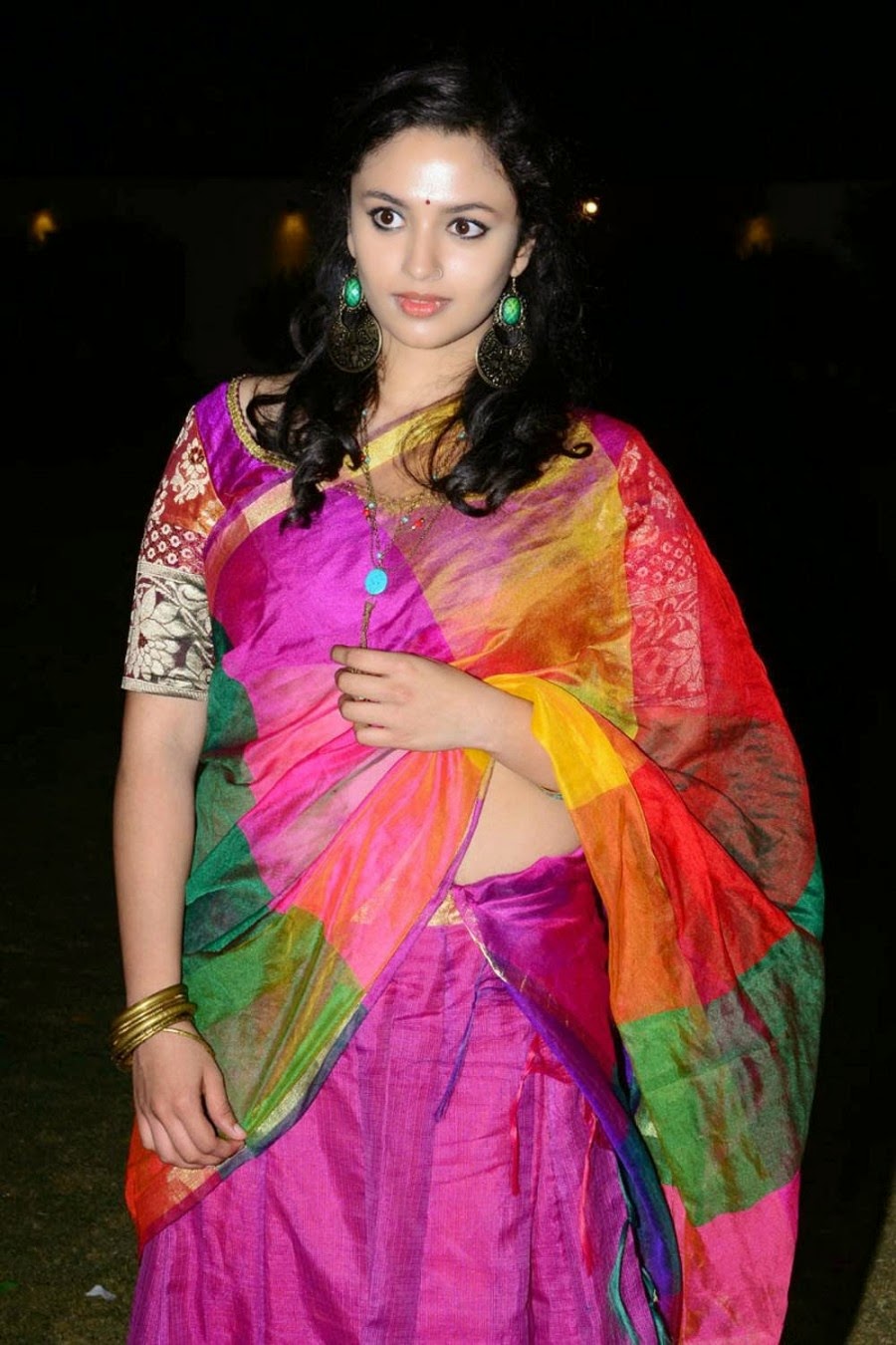 Actress HD Gallery: Malavika Nair Hot Transparent Saree Navel Show