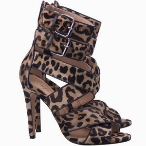 Luiza Barcelos sandália salto alto pelo leopardo com fivela coleção inverno 2014 Luiza Barcelos sandália salto alto pelo leopardo com fivela coleção inverno 2014