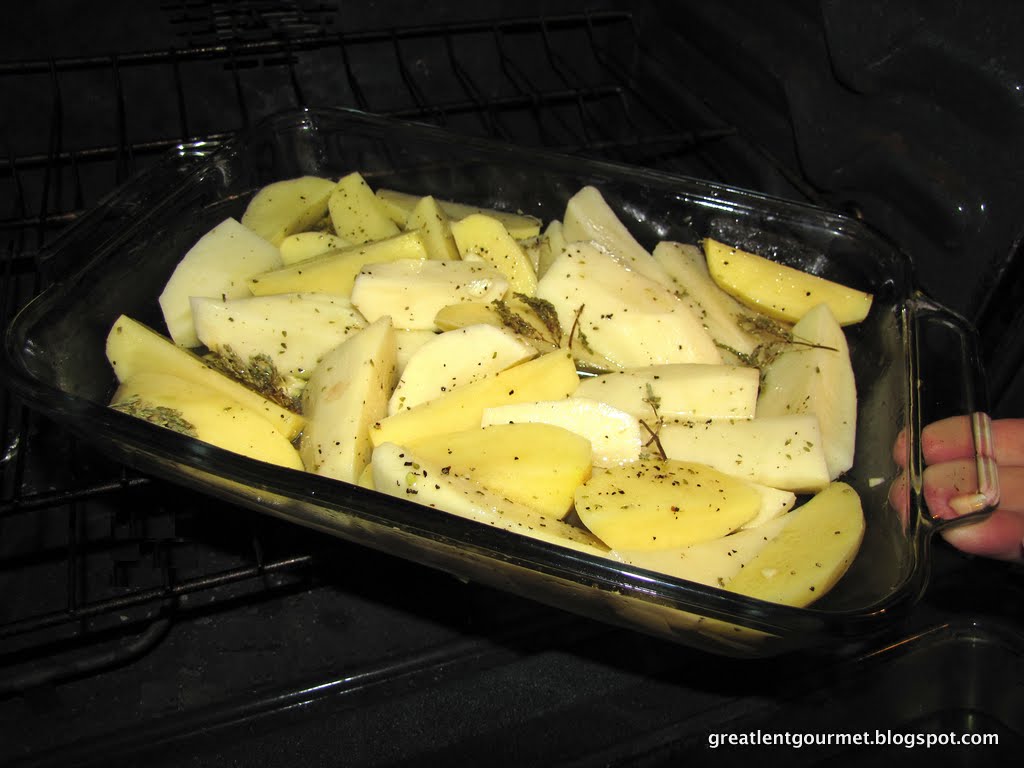 Great Lent Gourmet Day 41 Greek Style OvenRoasted Potatoes with Lemon