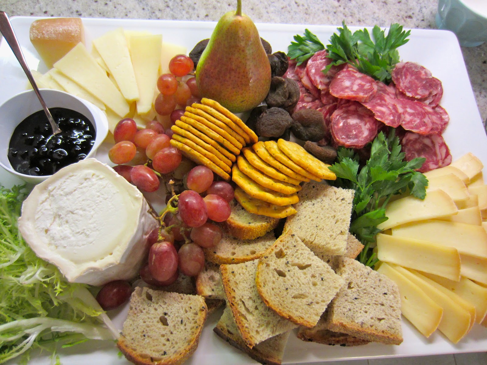 Neurotic Kitchen Easter Hors D'Oeuvres French Cheese & Charcuterie