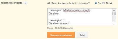 robots.txt blogger robots.txt blogger