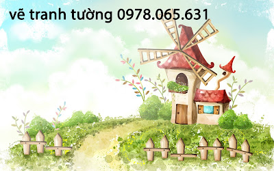 vẽ tranh tường quán cafe vẽ tranh tường,vẽ tranh tường quán trà sữa
