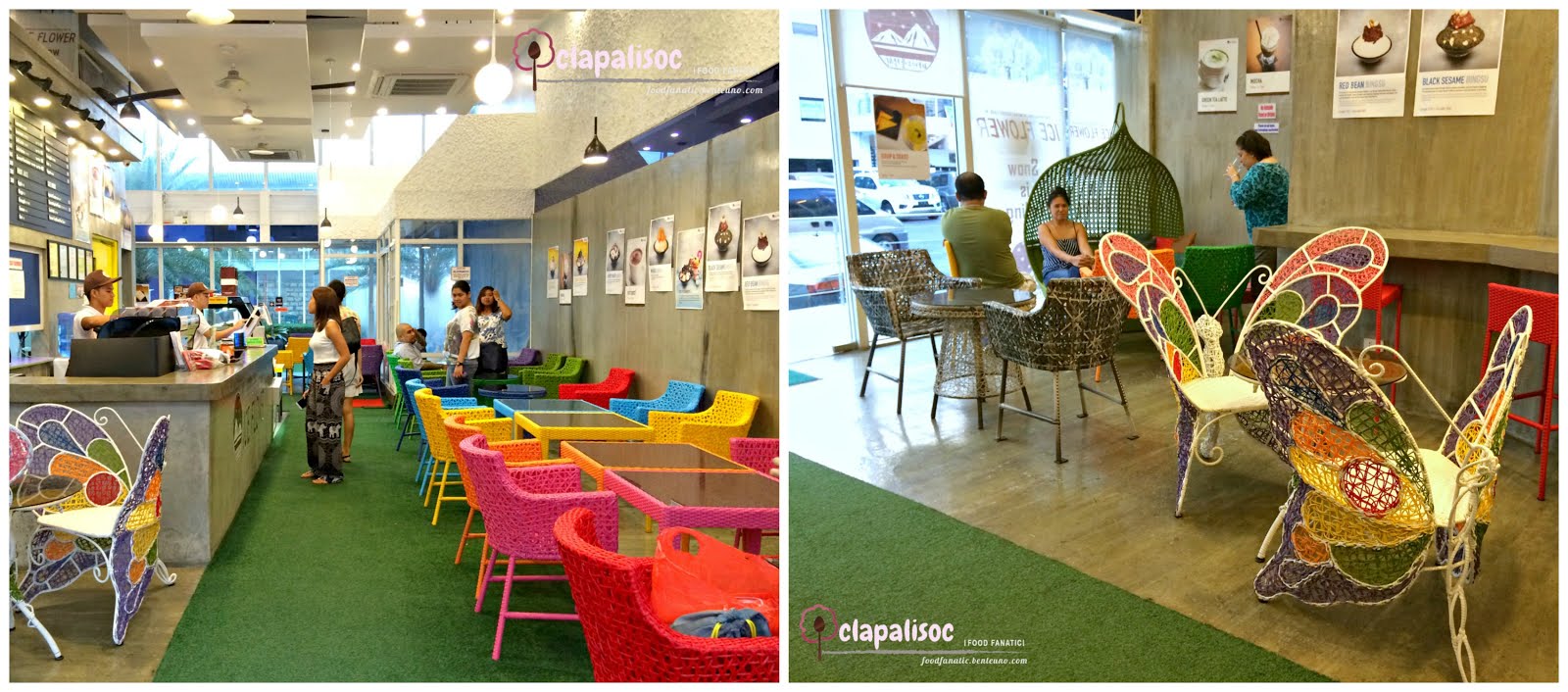 Ice Flower Snow Falling Korean Dessert Cafe Bingsu Place in the South