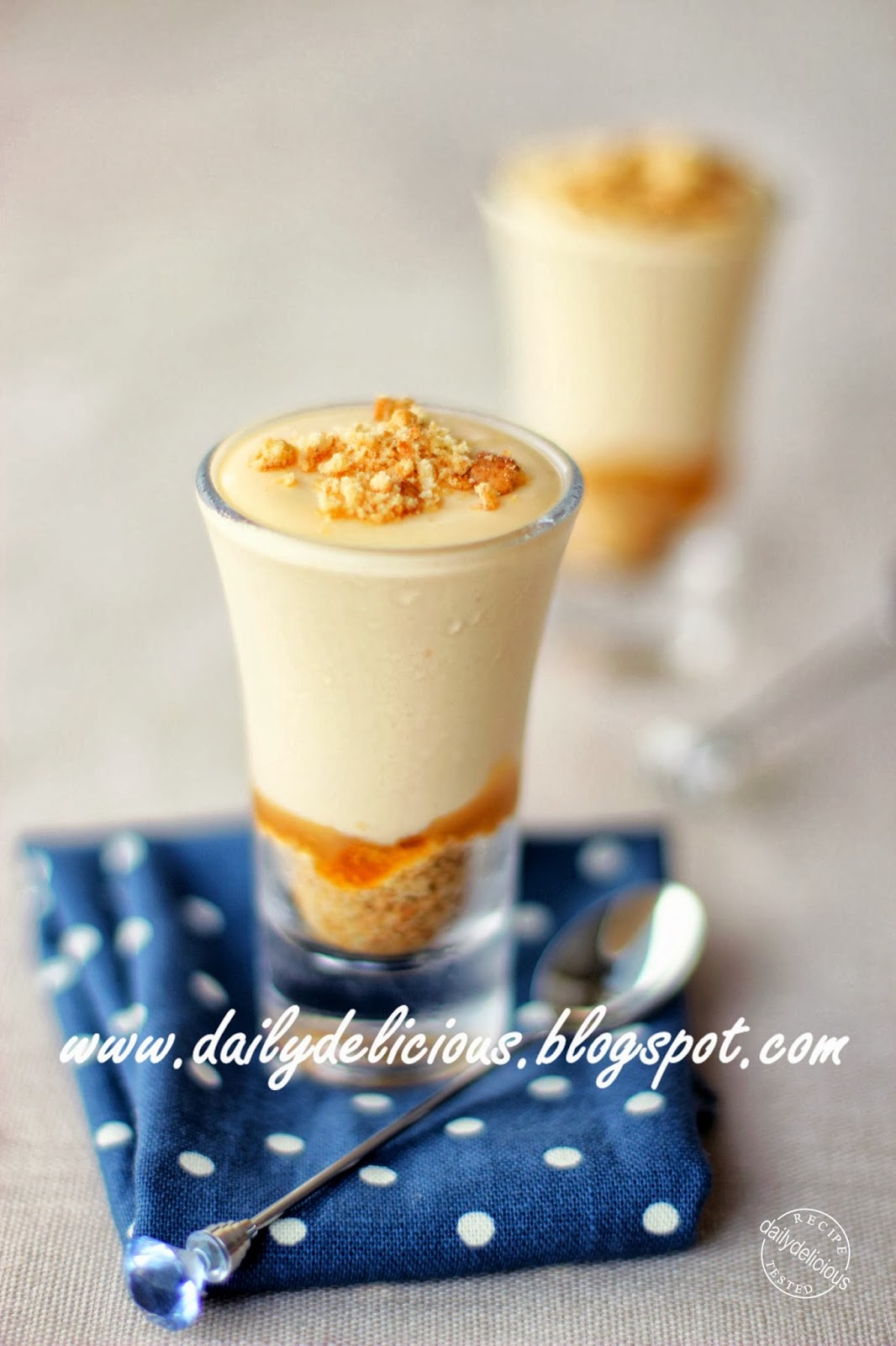 dailydelicious Quick fix dessert Verrines Salted Butter Caramel Mousse