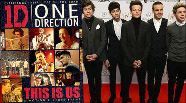 British boy band film to top US box office