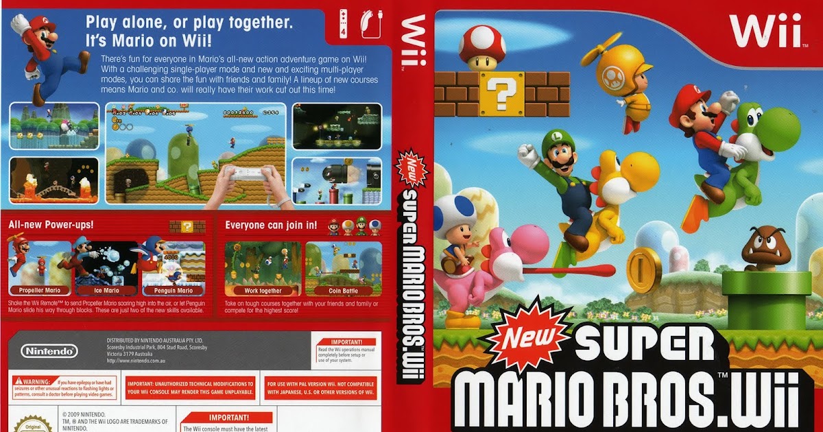 COVER'S AKI SUPER MARIO BROSS WII