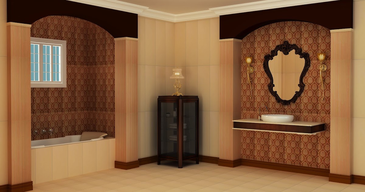 Black Red Bathroom