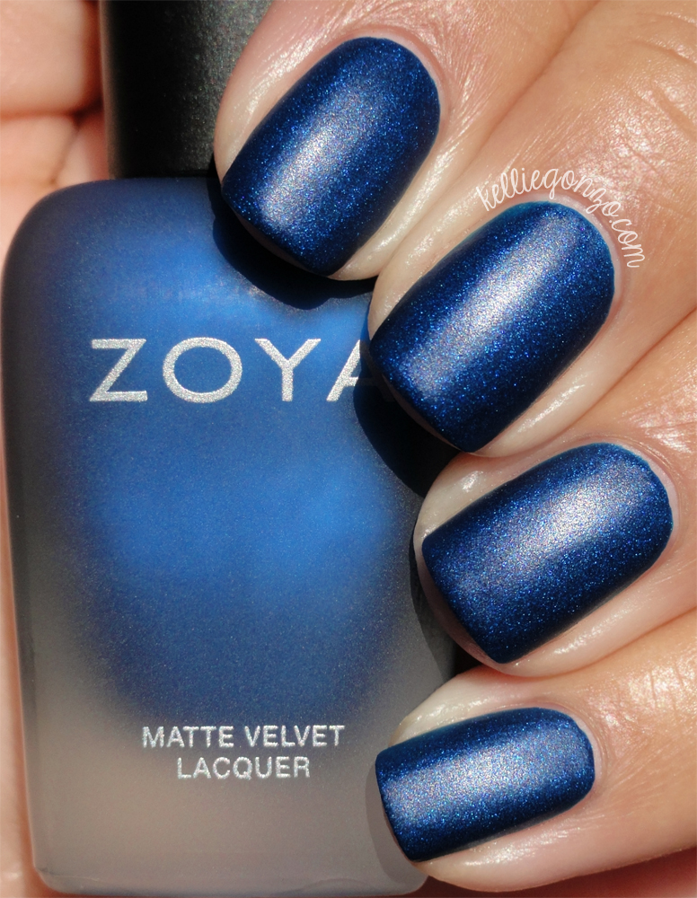 KellieGonzo Zoya Winter/Holiday 2015 Matte Velvet Collection Swatches