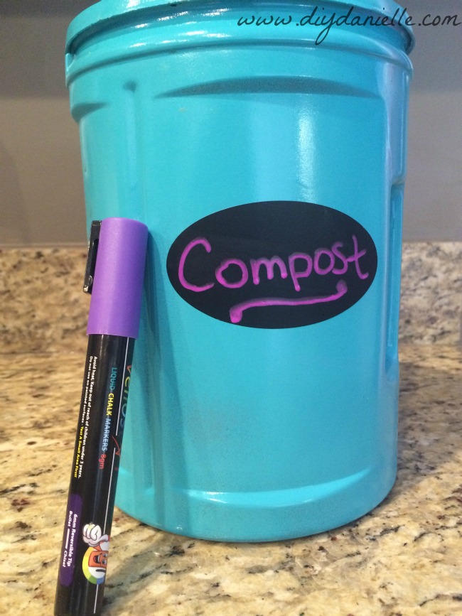 DIY Compost Container from Upcycled Coffee Container DIY Compost Container