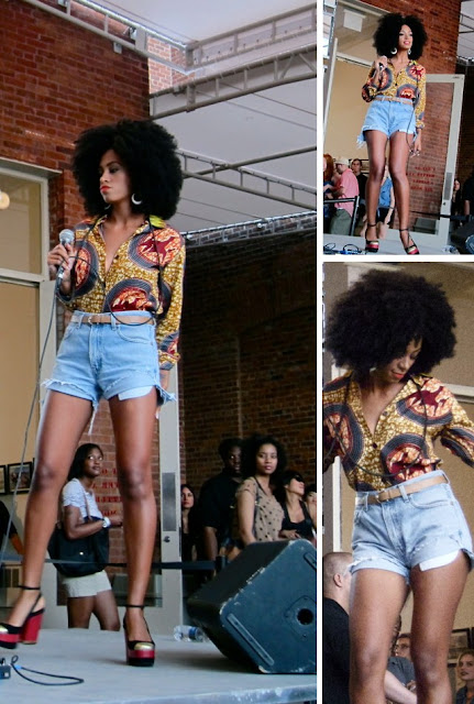 Solange-knowles-in Boxing-kitten-shirt-african-print-ciaafrique