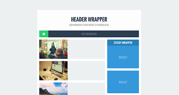 Cara Membuat Sticky Widget di Sidebar Blog