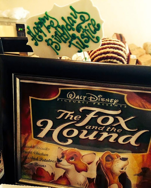 Our Fox and the Hound Dinner & a Movie Menu for October
