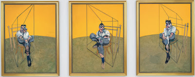 Lucian Freud, Bacon’s friend and rival, perched on a wooden chair (Francis Bacon, 1969) Lucian Freud, Bacon’s friend and rival, perched on a wooden chair (Francis Bacon, 1969)