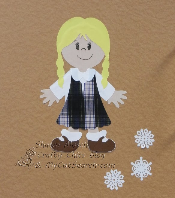 Crafty Chic's Paper Dolls in School Uniforms