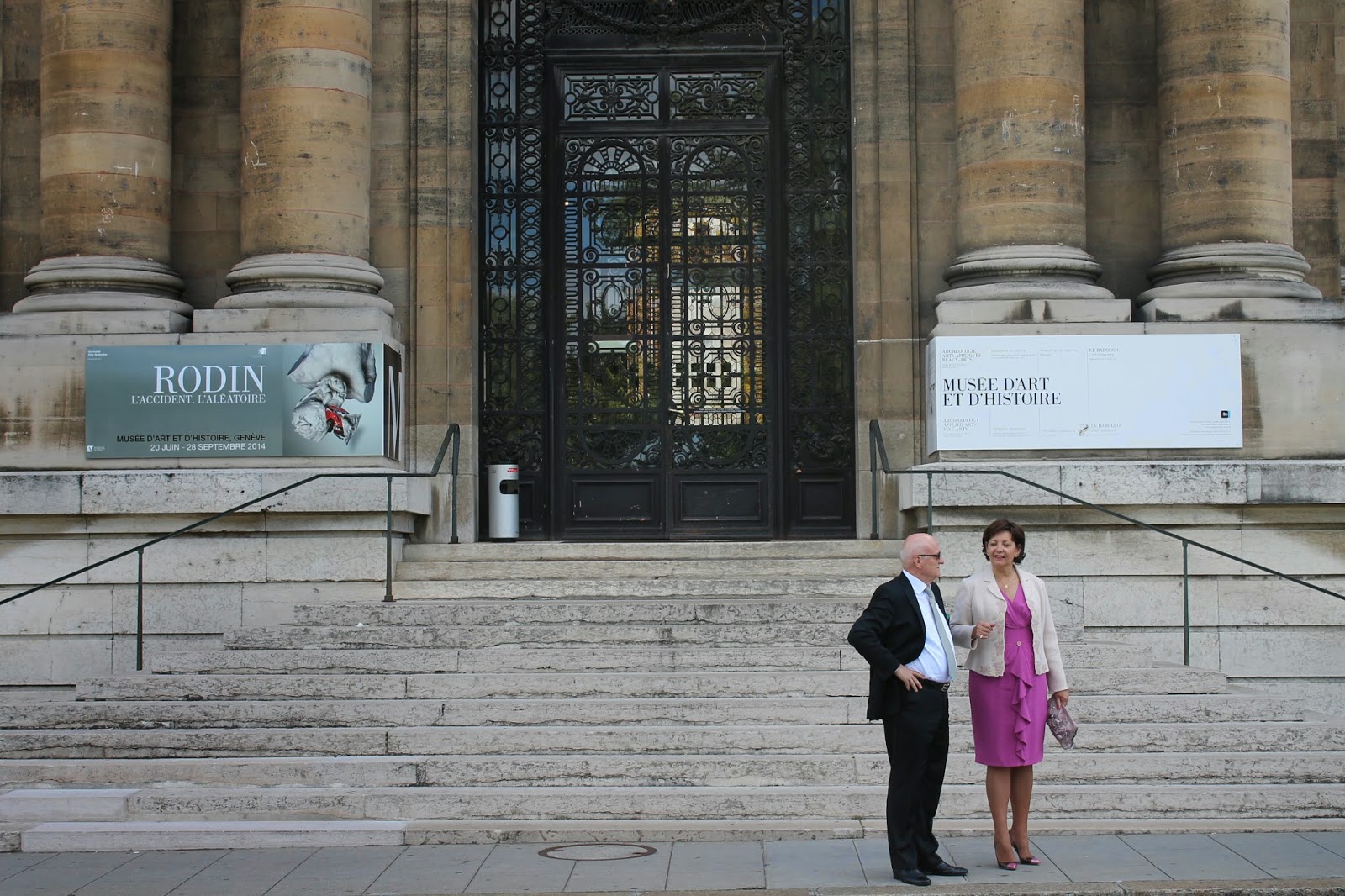 Eingangsportal des kunsthistorischen Museums Genf Kunstmuseum Schweiz, Genf, kunsthistorische Sammlung