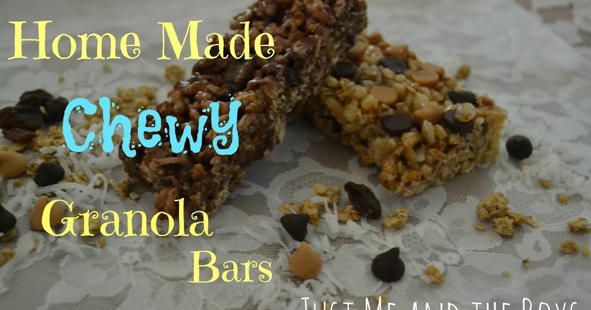 Just Me and the Boys Home Made Chewy Granola Bars {Tasty Tuesday}