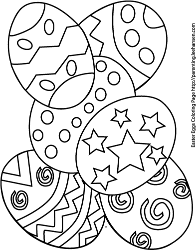 easter eggs colouring easter eggs colouring