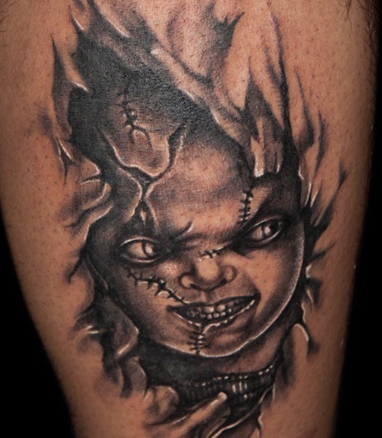 aliens tattoo chucky tattoo child s play inked by aliens tattoo chucky tattoo child s play inked by