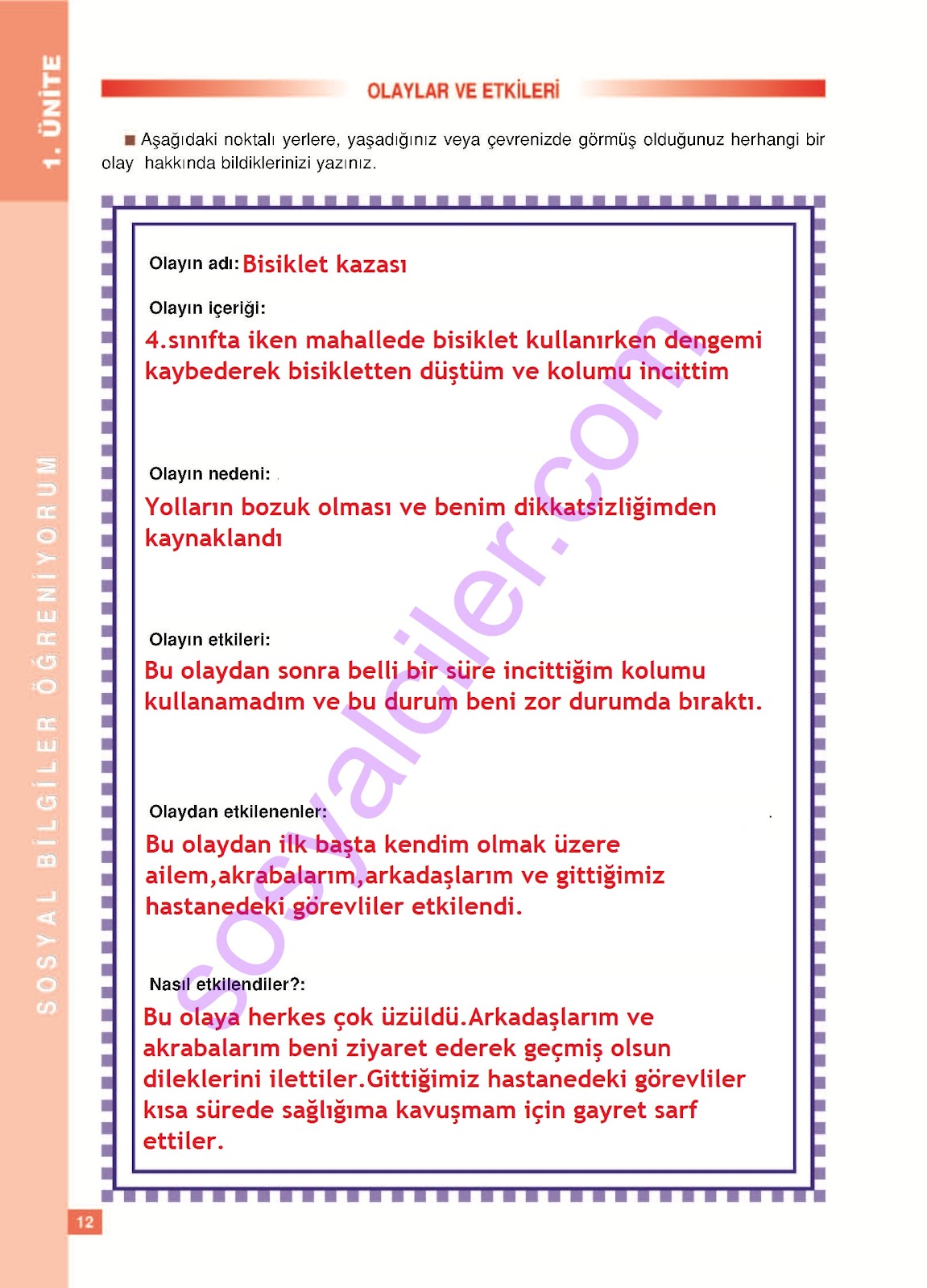 Sosyal bilgiler çalışma kitabı 1 ünite sosyal bilgiler Sosyal bilgiler çalışma kitabı 1 ünite sosyal bilgiler