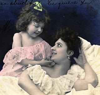 Mam and little girl enjoying time together