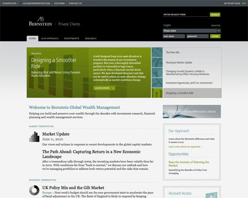 Classy & Professional Financial Web Designs