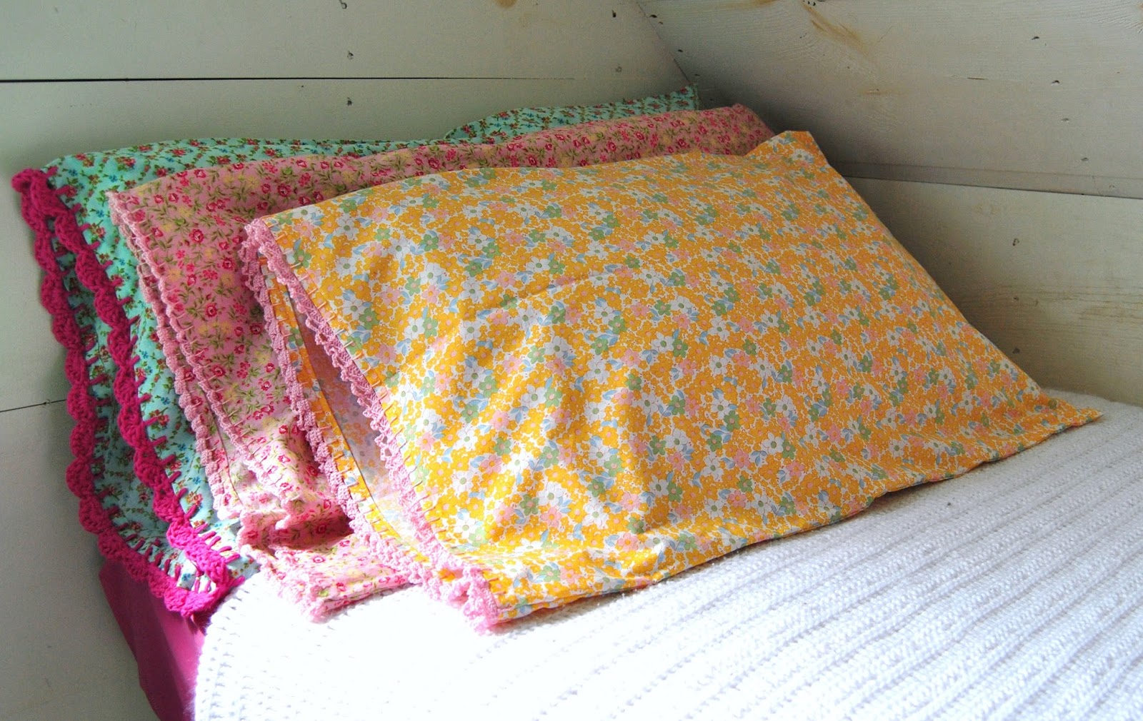 Cottage Dreamers Vintage looking pillowcases