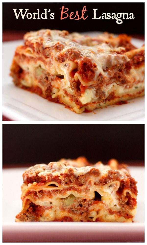 World’s Best Lasagna FoodGaZm..