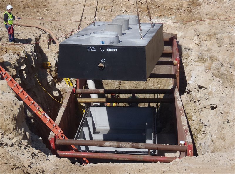 Crest Precast Concrete Grease Interceptor Deep Set!