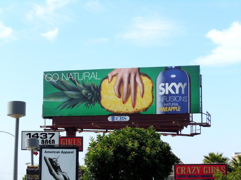 Skyy Vodka pineapple billboard