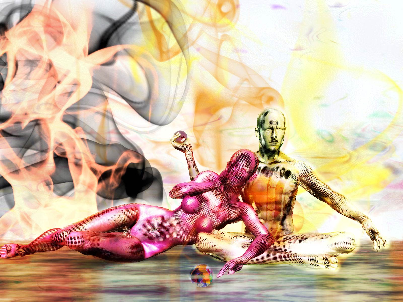 WallpaperfreekS: Animated couple 1600X1200