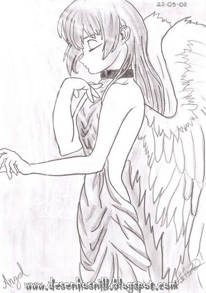 desenhos nill anjo