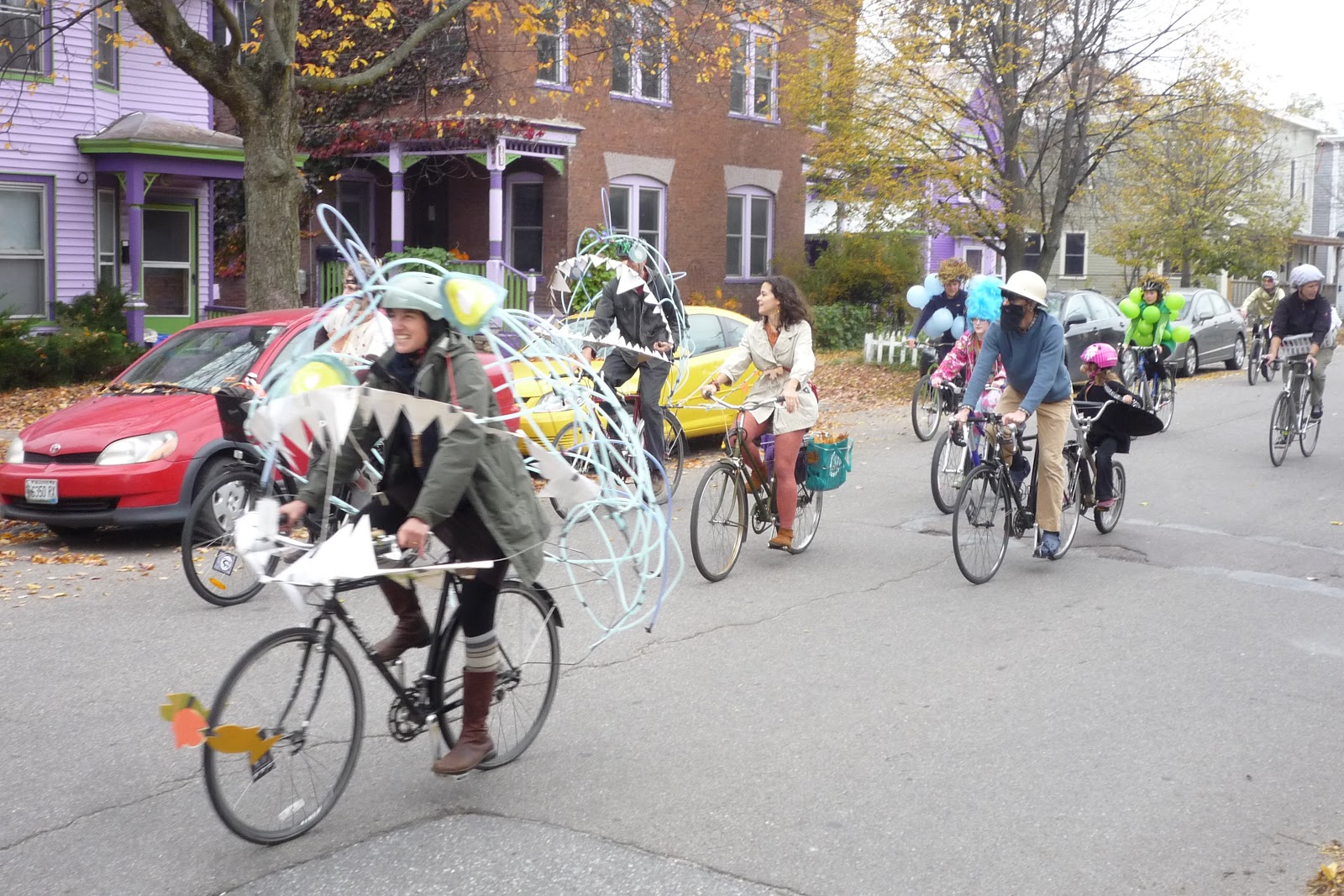 Halloween Bike Ride, Burlington, Vermont. 2012 South Burlington